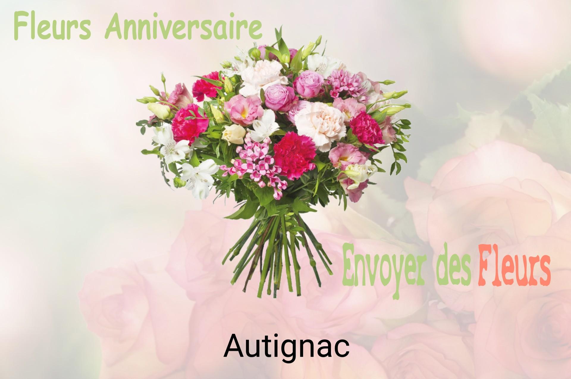 Bouquet de fleurs d’anniversaire livré à Autignac