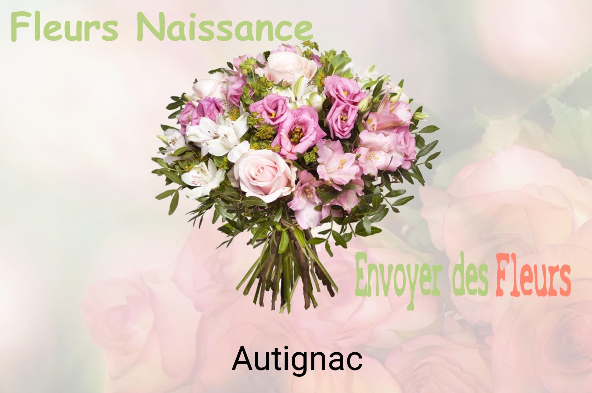 Bouquet de fleurs de naissance livré à Autignac